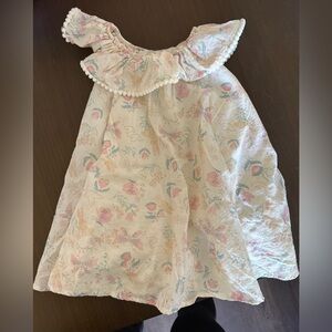 Cynthia Rowley Cream Dress with Pink & Blue Floral Print - Perfect for Easter